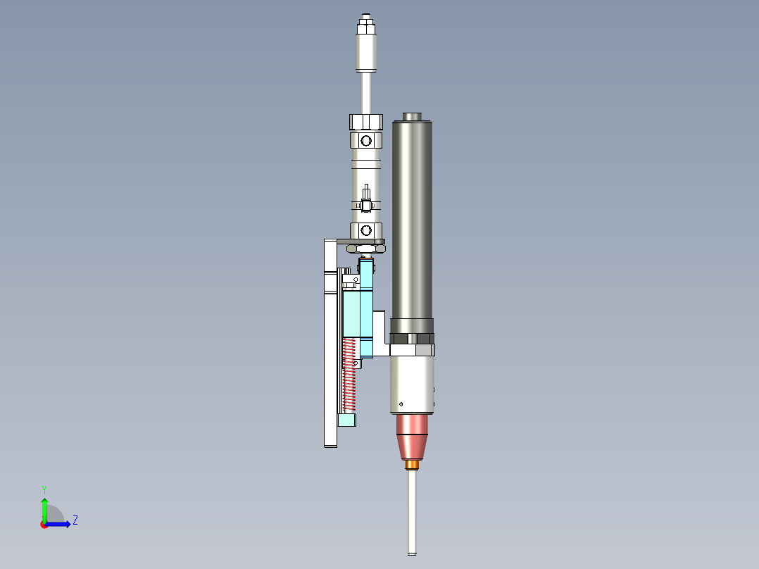 吸打螺丝锁付机构左视图