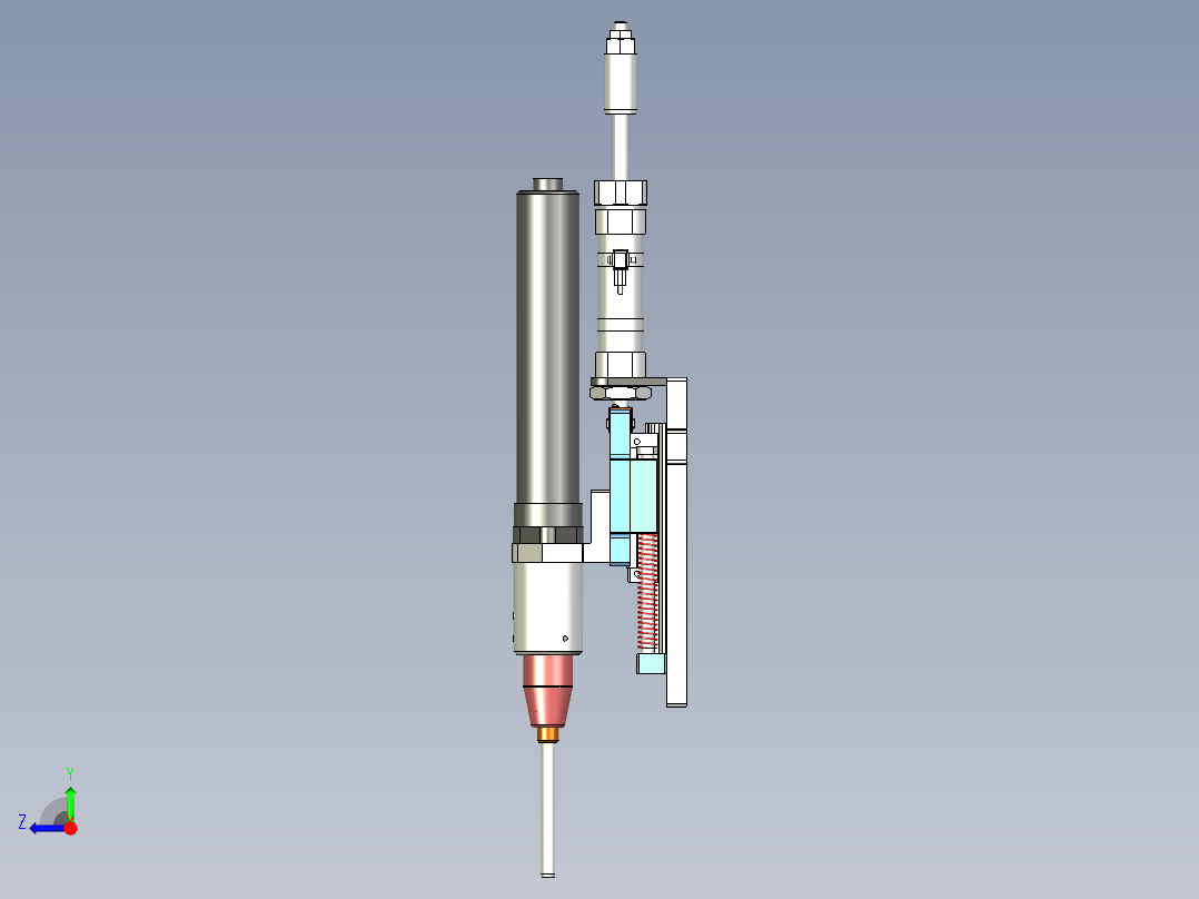 吸打螺丝锁付机构右视图