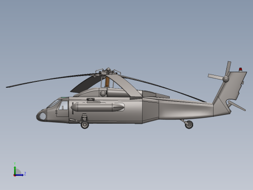 黑鹰直升机左视缩略图