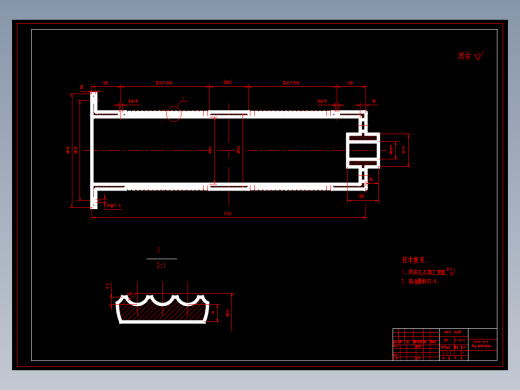 固定卷扬式启闭机设计6张CAD图