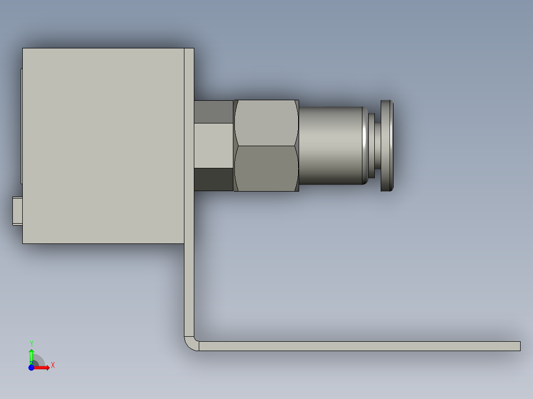 UV真空表装配前视图