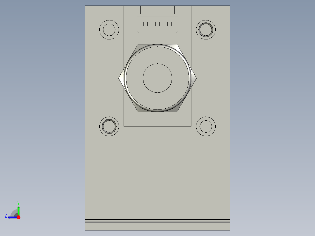 UV真空表装配右视图