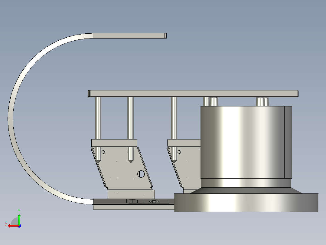 精密的震动送料盘后视图
