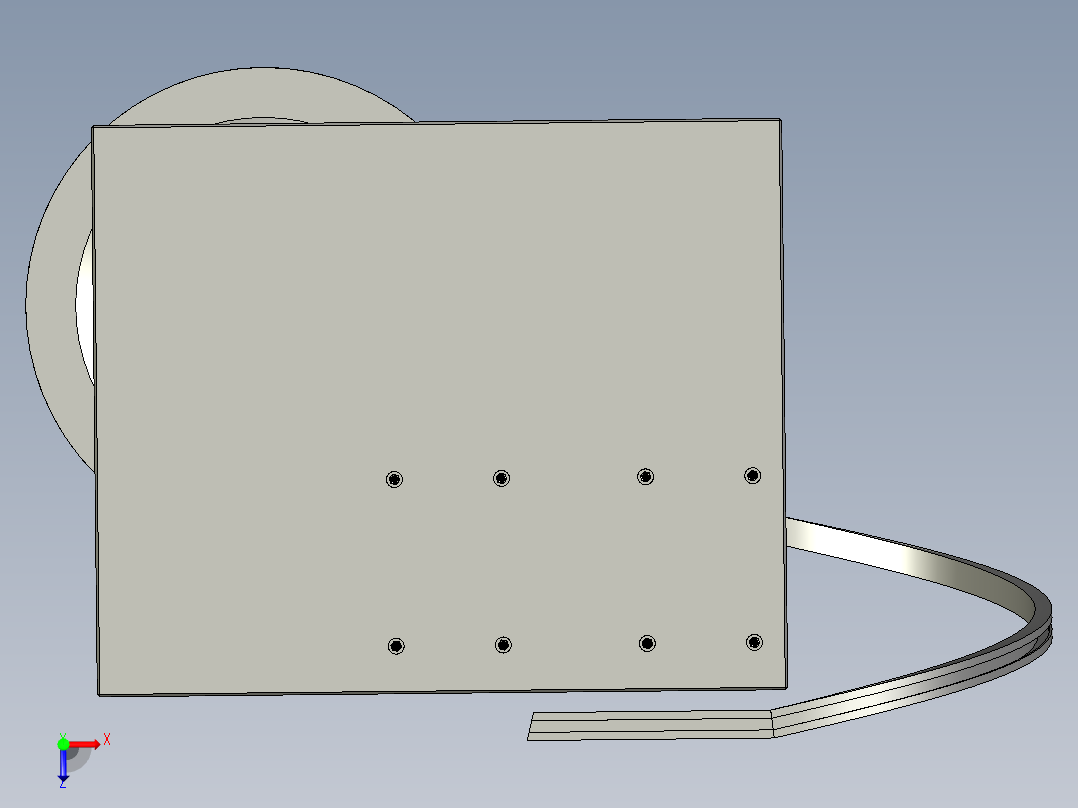 精密的震动送料盘俯视图