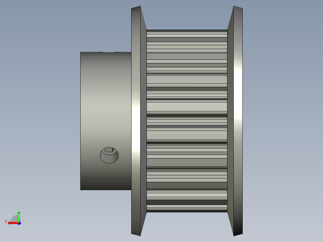 同步带轮ATPV20XL050-B-P12-ts后视图