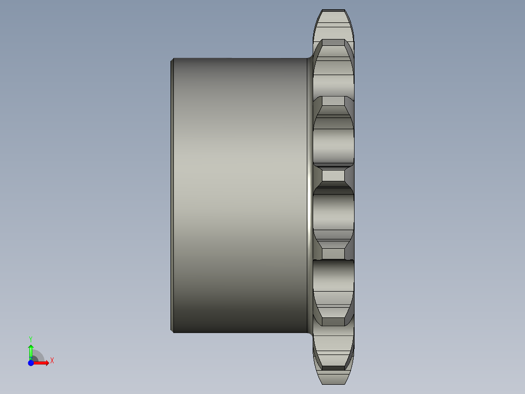 涨紧链轮08B15Z-121前视图