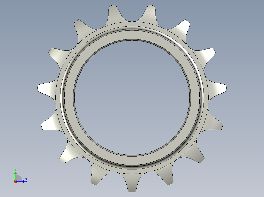 涨紧链轮08B15Z-121左视图