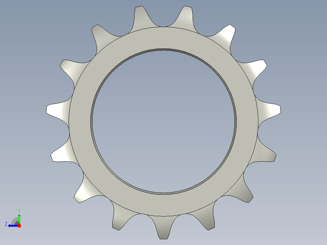 涨紧链轮08B15Z-121右视图