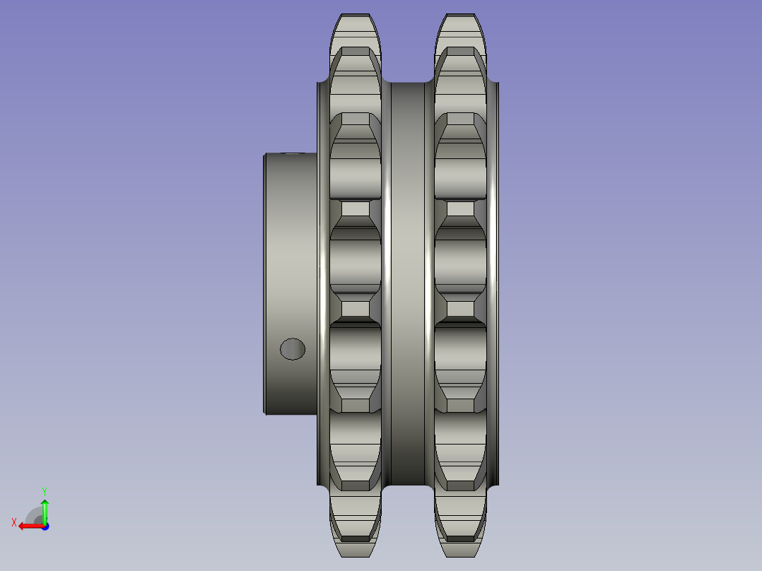 M210-119驱动轮后视图