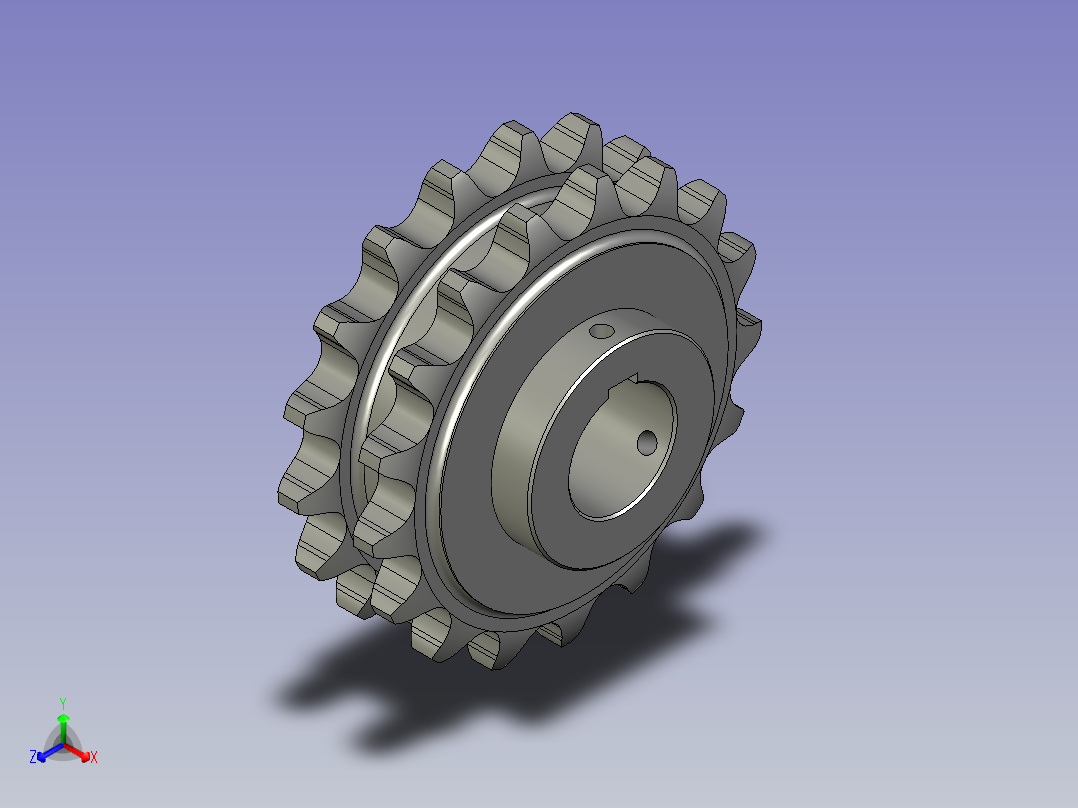 M210-119驱动轮正等轴测图