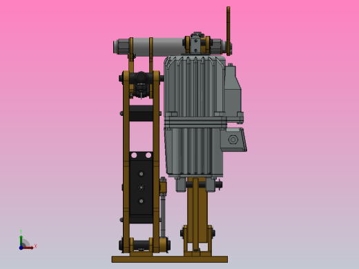 YP21系列电力液压盘式制动器YP21-500-400×30-ⅡB-CL.RL.WL.HL.H前视缩略图