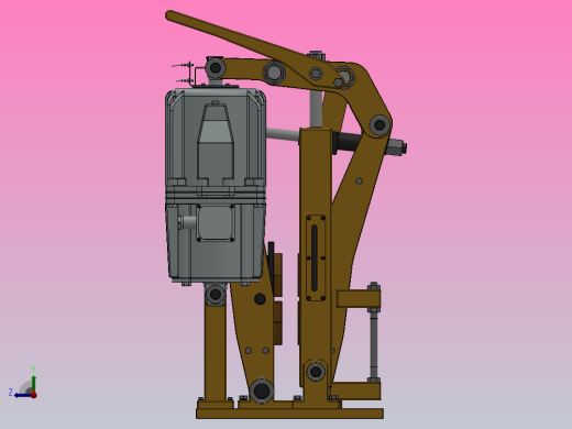 YP21系列电力液压盘式制动器YP21-500-400×30-ⅡB-CL.RL.WL.HL.H右视缩略图