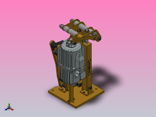 YP21系列电力液压盘式制动器YP21-500-400×30-ⅡB-CL.RL.WL.HL.H正等轴测缩略图