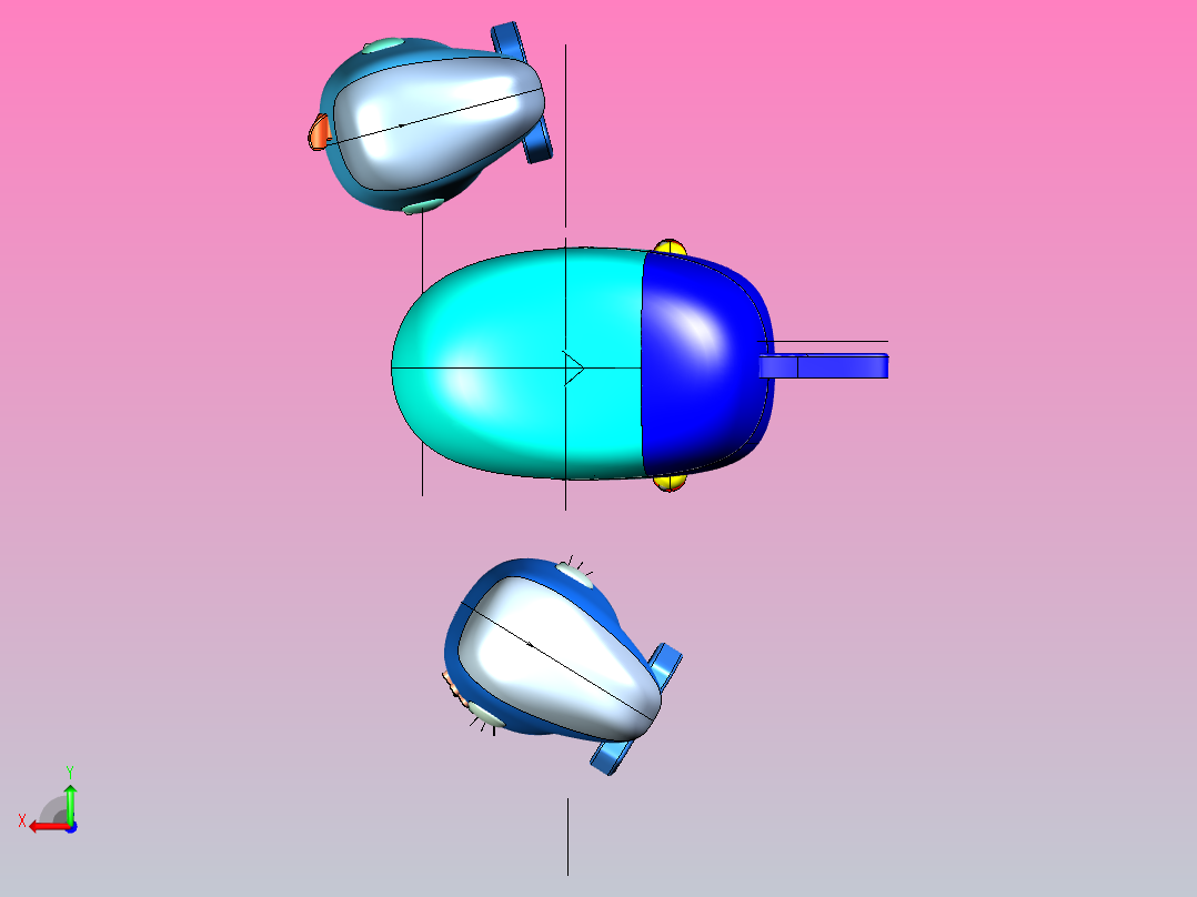 动物造型沙发后视图