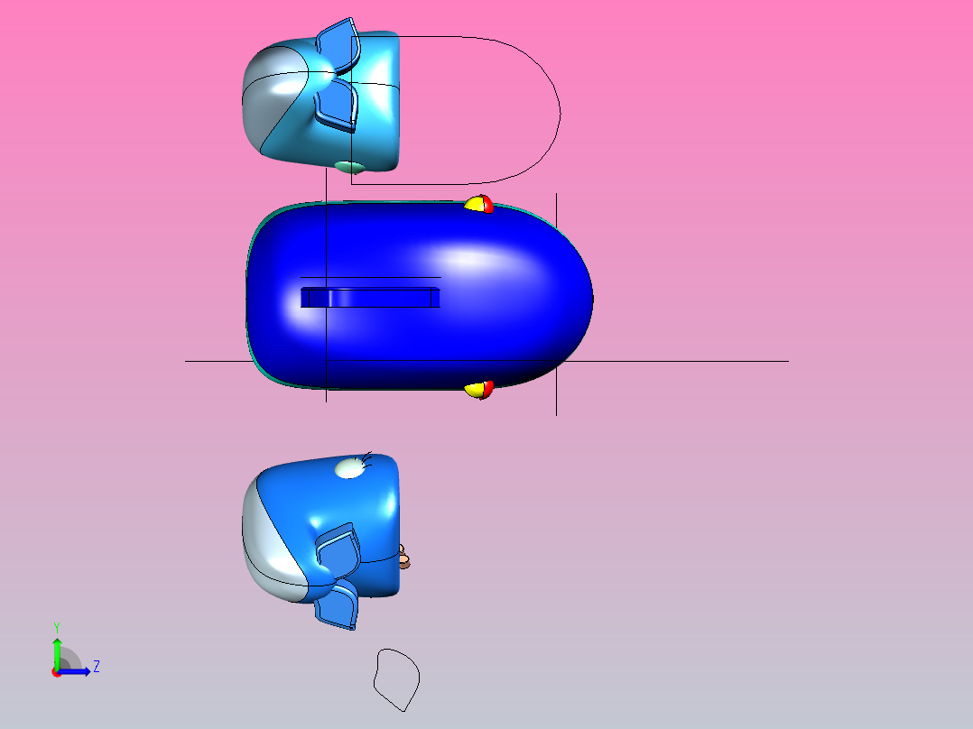 动物造型沙发左视图