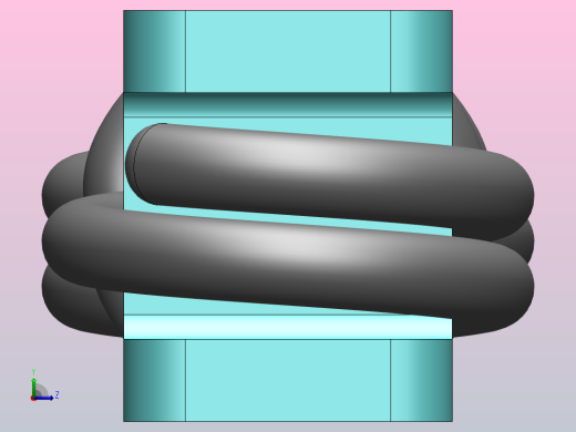 张力弹簧运动分析左视缩略图