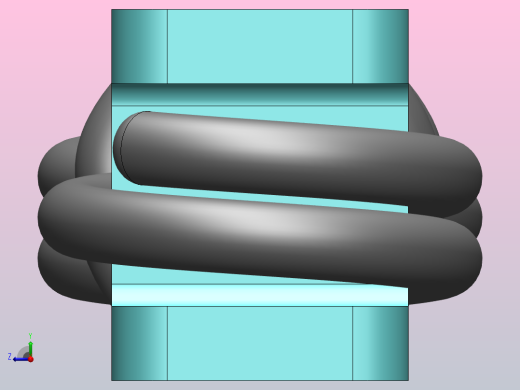 张力弹簧运动分析右视缩略图