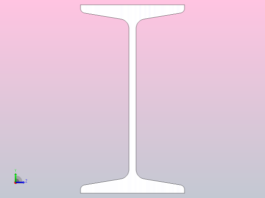 16#热轧工字钢1m.SLDPRT左视缩略图