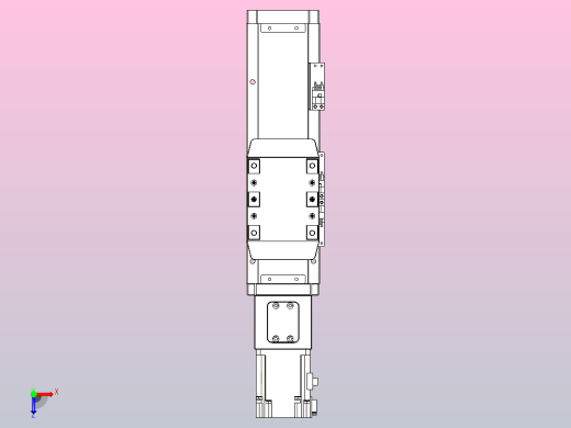 滚珠丝杠直线轴内置导轨TPA-GCR-80-1610C-L100-M-M20-N3俯视缩略图