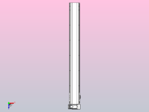 皮带直线轴半封闭可选导轨TPA-HNB-140D-120-L1100-RU-C-P40-N3俯视缩略图