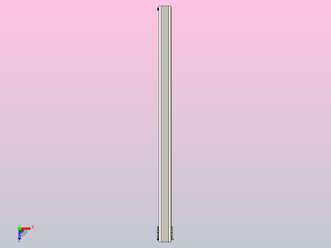 直驱直线电机轴TPA-LNP-140D-P11-L2460-C-1-3-C-10-N3(磁栅尺)俯视图