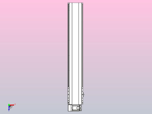 皮带直线轴半封闭可选导轨TPA-HNB-202D-140-L1000-LU-Y-P75-N3俯视缩略图