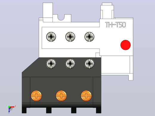 热继电器TH-T50三菱电机俯视缩略图