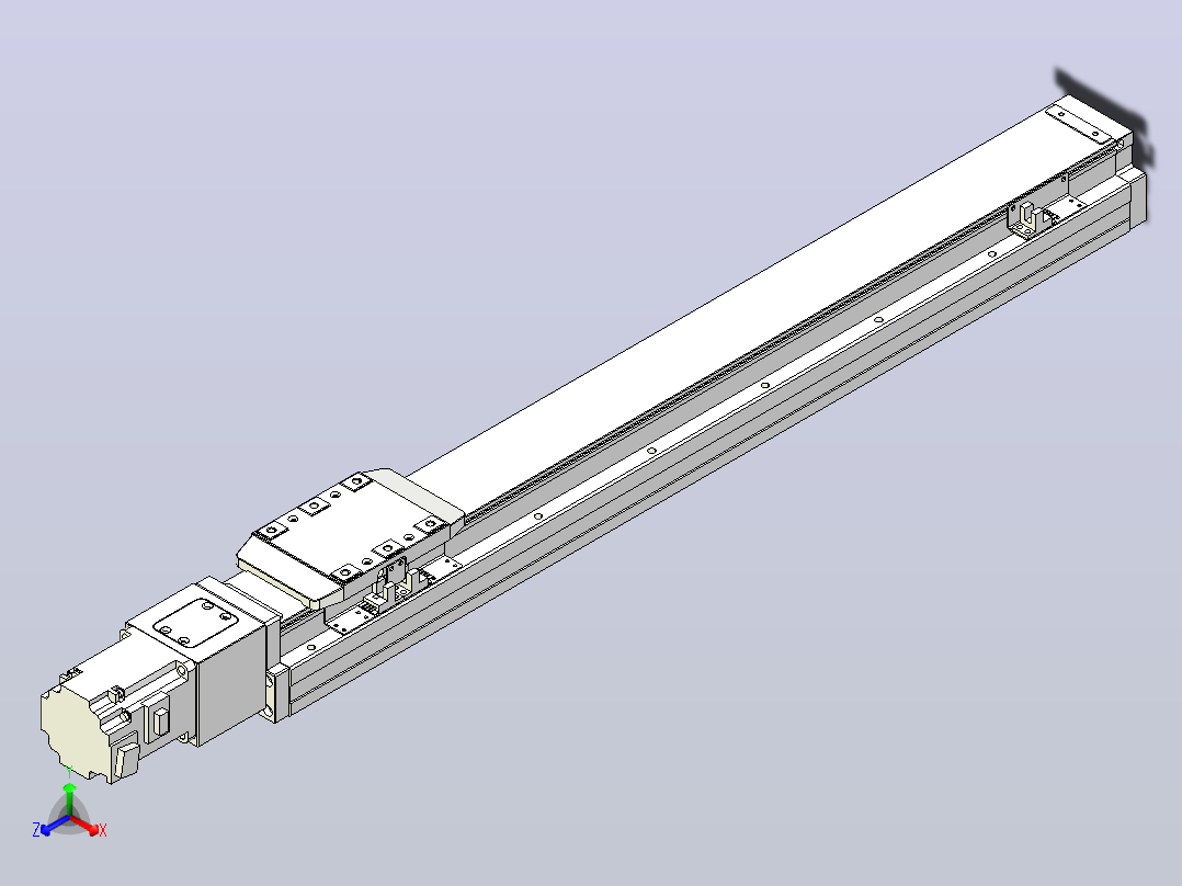 滚珠丝杠直线轴内置导轨TPA-GCR-80-1610C-L550-M-M20-N3主视图