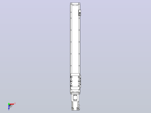 滚珠丝杠直线轴内置导轨TPA-GCR-80-1610C-L550-M-M20-N3俯视缩略图