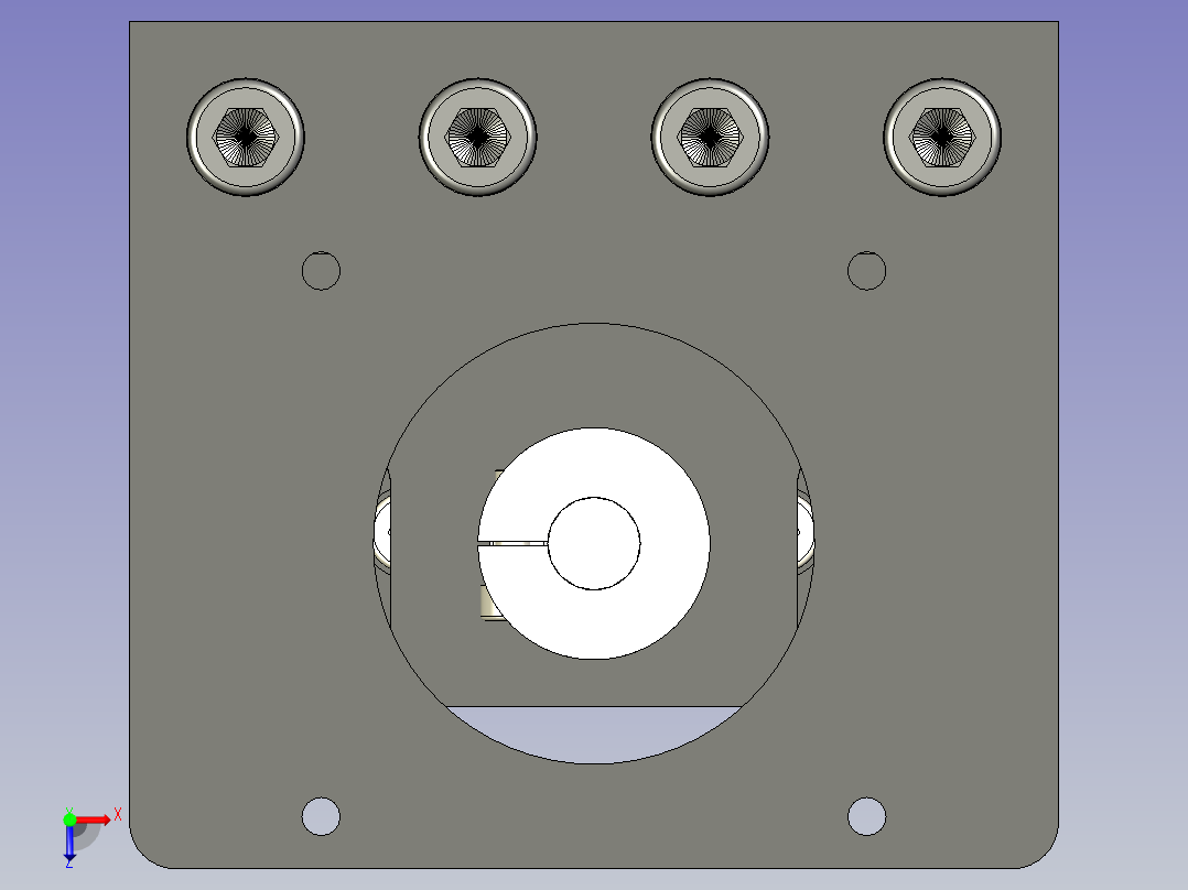 SXG5080-100mm – SFU1605 CNC 线性.滑轨俯视图