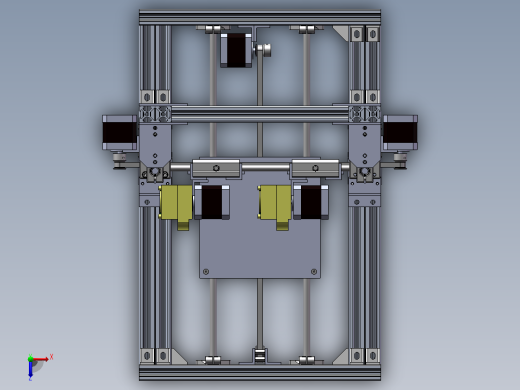 双喷头3D打印机俯视缩略图