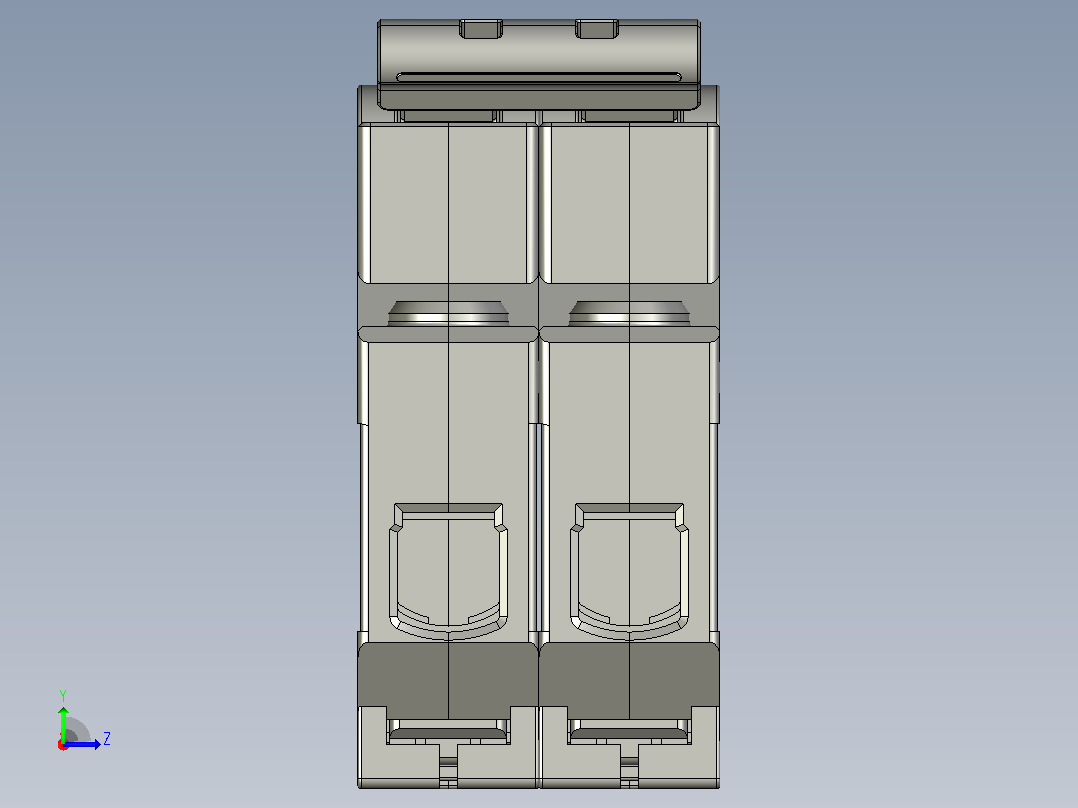 NBP-80RG 2P小型断路器三维模型202307左视图