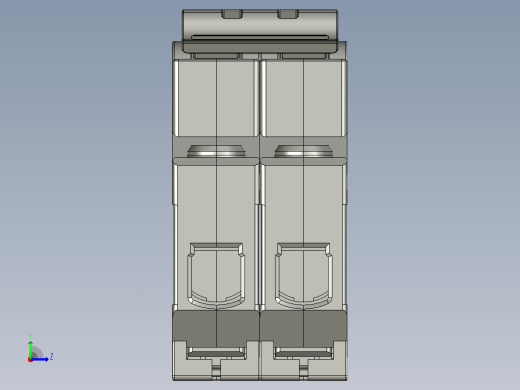 NBP-80RG 2P小型断路器三维模型202307左视缩略图