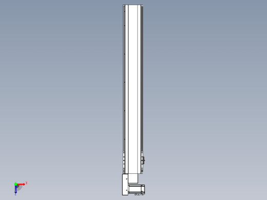皮带直线轴半封闭可选导轨TPA-HNB-140D-120-L950-ML-Y-P40-N3俯视缩略图