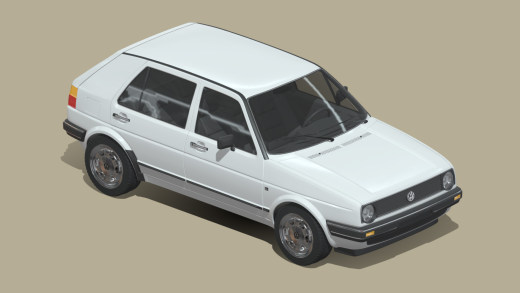 大众高尔夫GL 1990 3D模型127缩略图