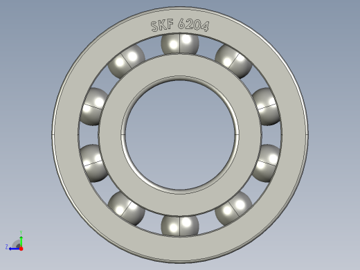 20毫米轴承SKF 6204 (RS286-7990)右视缩略图