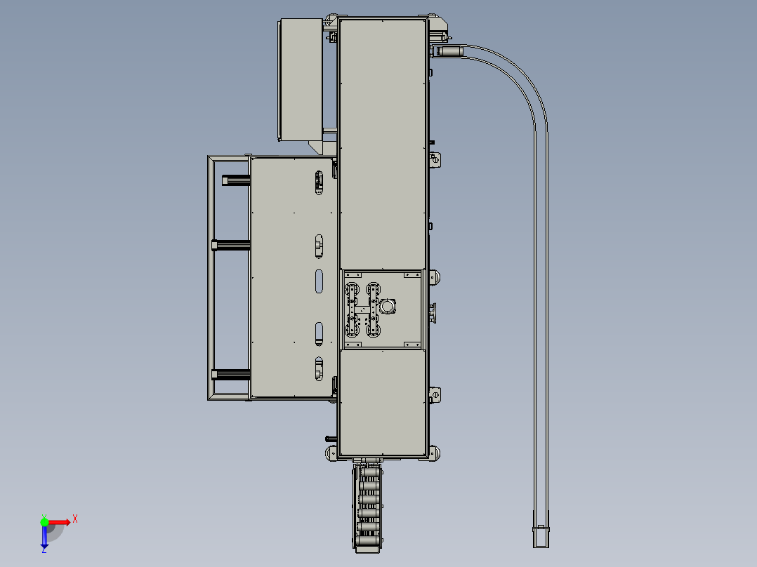 某自动化生产流水线step格式俯视图