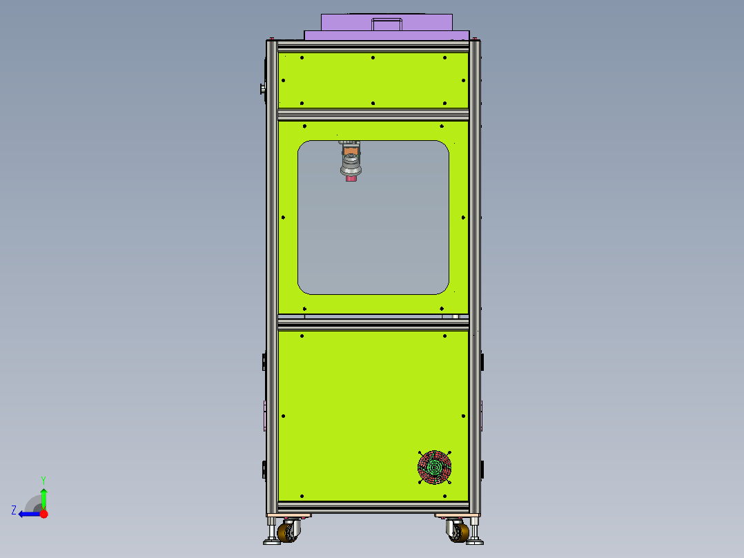 翻转式半自动贴合机（CAD+BOM ）ProE右视图