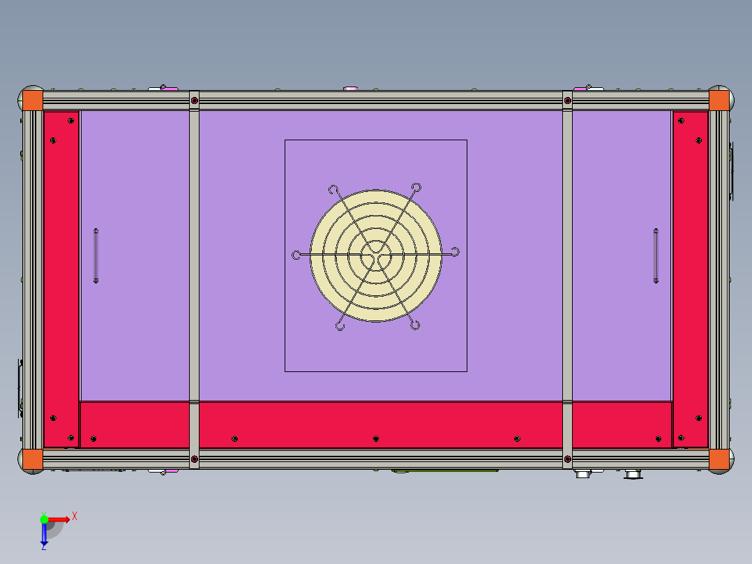翻转式半自动贴合机（CAD+BOM ）ProE俯视图