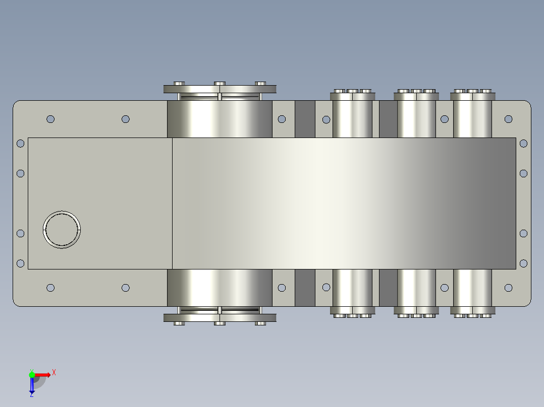 四轴飞行器结构设计及控制分析【四旋翼飞行器、四旋翼直升机】【PROE】俯视图