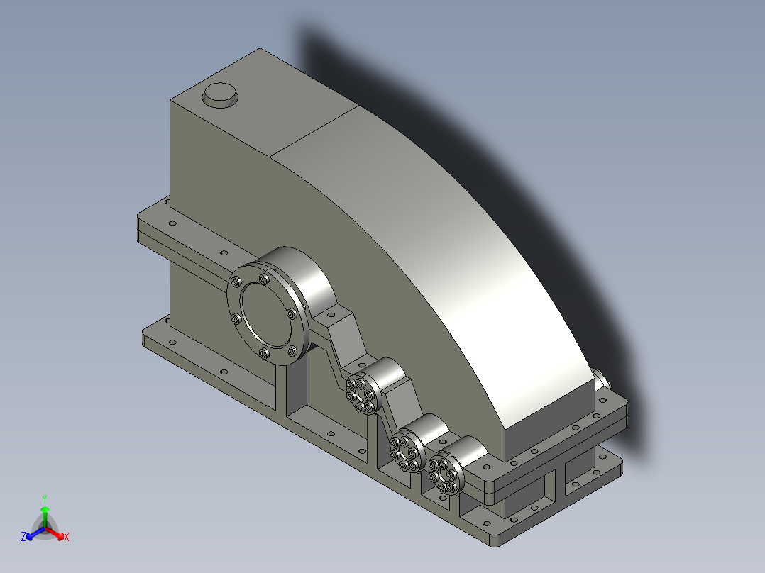 四轴飞行器结构设计及控制分析【四旋翼飞行器、四旋翼直升机】【PROE】正等轴测图