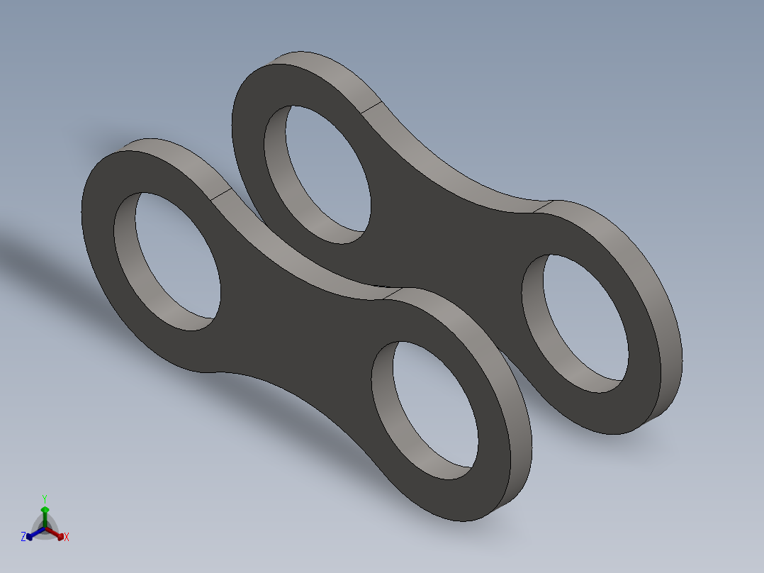 齿轮链条设计正等轴测图