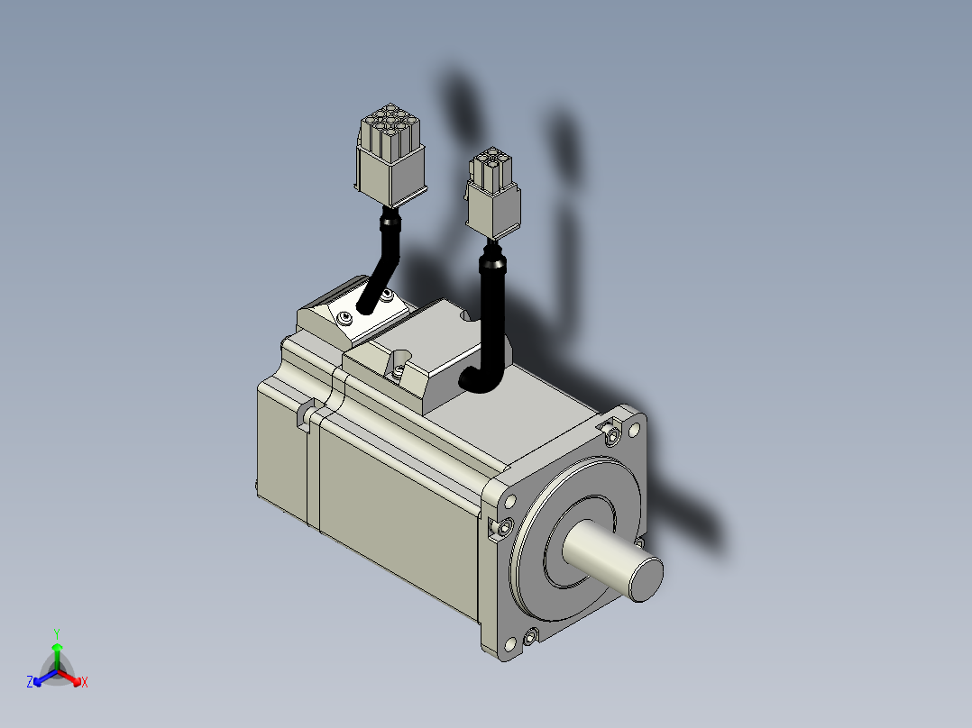 松下电机-MATSUSHITA_MSMF042L1C2正等轴测图