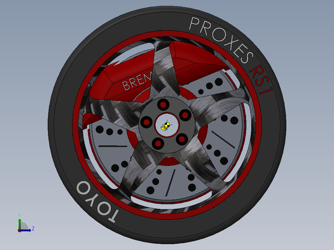 solidworks 车轮制动器总成左视图