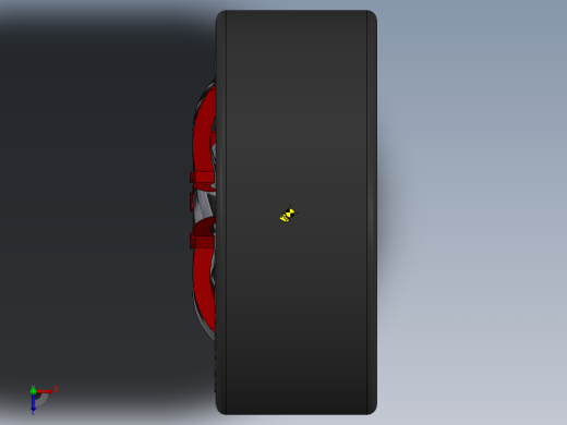 solidworks 车轮制动器总成俯视缩略图
