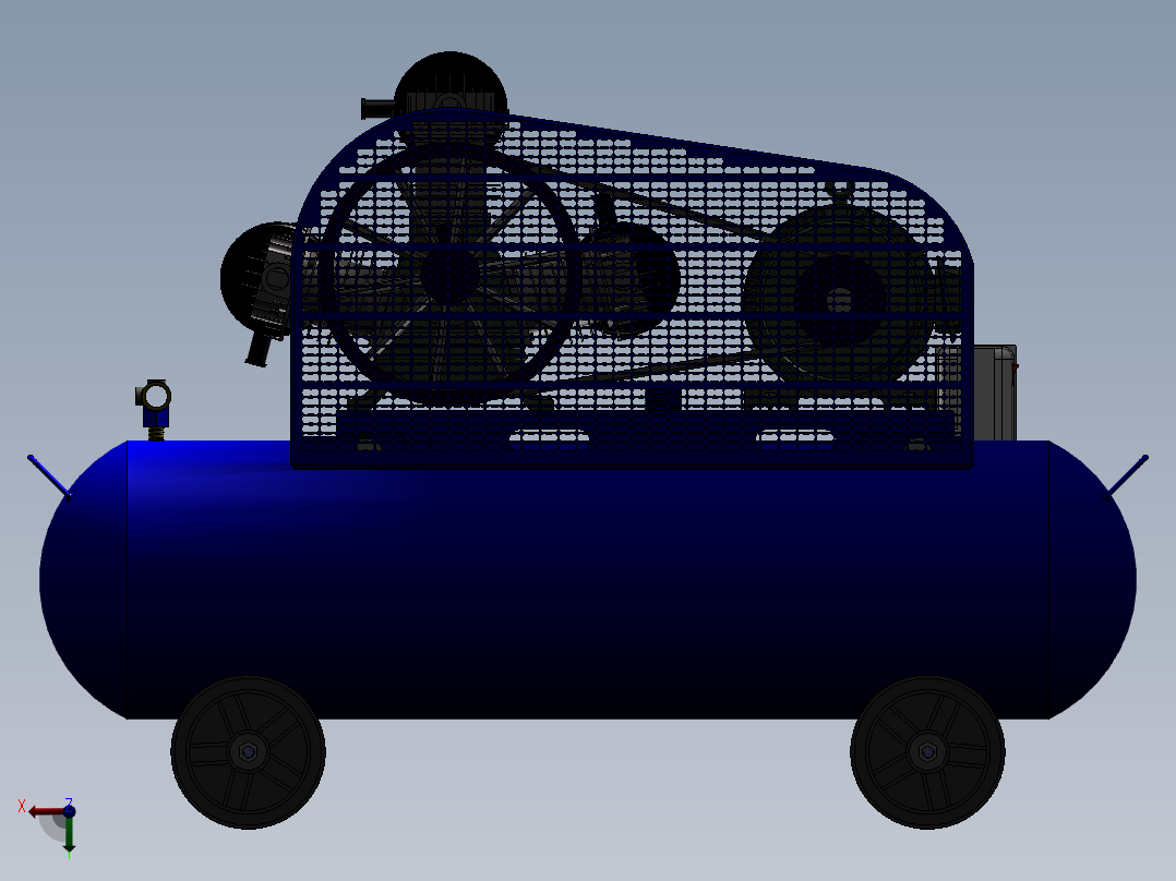 空气压缩机左视图
