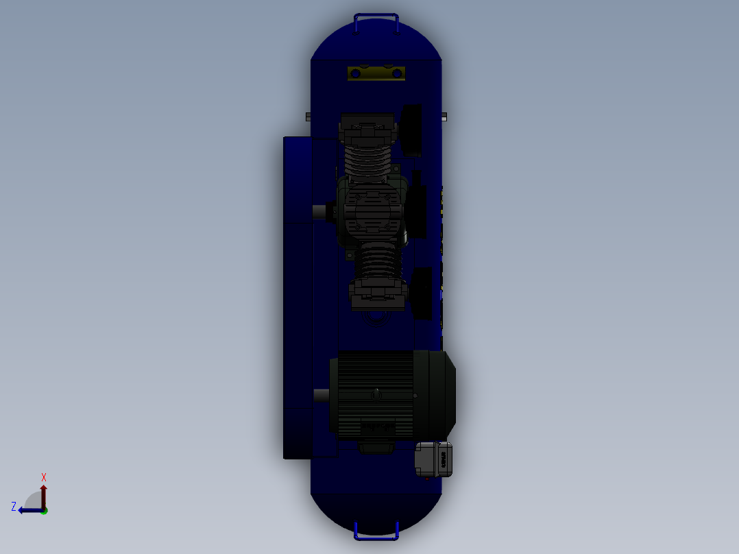 空气压缩机俯视图