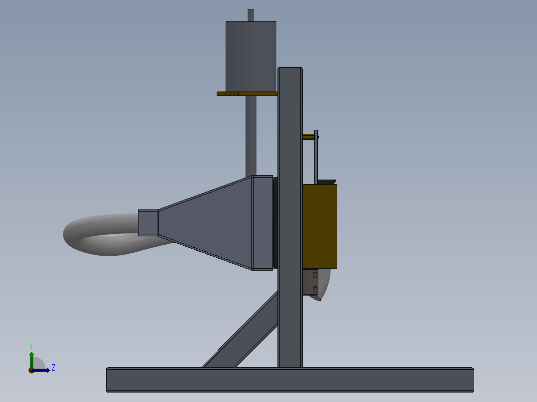 PCB印刷电路板精密钻孔机左视图