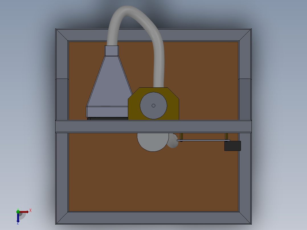 PCB印刷电路板精密钻孔机俯视图