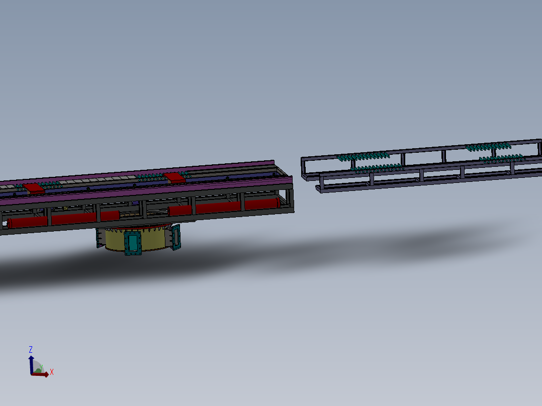 EE200 地下圆垛垂直升降主视图